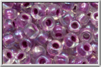 RR-06-0264, MIYUKI Rocailles, 06/0, crystal, trans., magenta-ld., 10g