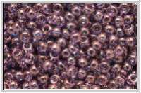 R-11-0201, TOHO Rocailles, 11/0, amethyst, dk., trans., gold luster, 10g