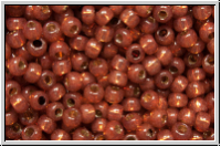 R-11-2113PF, TOHO Rocailles, 11/0, pomgranate, opal, silver-ld., perm.-finish, 10g