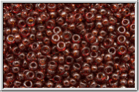 RR-15-0304, MIYUKI Rocailles, 15/0, garnet, trans., gold luster, 5g