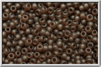 RR-15-0135f, MIYUKI Rocailles, 15/0, rootbeer, trans., matte, 5g