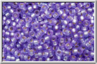 RR-15-1654, MIYUKI Rocailles, 15/0, purple, trans., silver-ld., semi matte, 5g