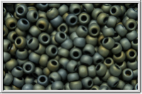 R-11-0613, TOHO Rocailles, 11/0, grey, met., matte, iris., 10g