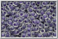 R-11-0774f, TOHO Rocailles 11/0, crystal, trans., grape-ld., matte, 10 g