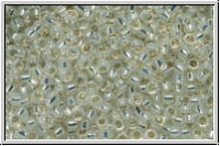 R-15-2100, TOHO Rocailles, 15/0, white, opal, silver-ld., 5g