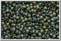 R-15-0613, TOHO Rocailles, 15/0, grey, met., matte, iris., 5g