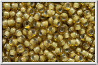 R-11-0375, TOHO Rocailles, 11/0, topaz, trans., light grey-ld., 10g