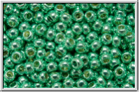 R-11-0561PF, TOHO Rocailles, 11/0, teal, galv., met., perm.-finish, 10g