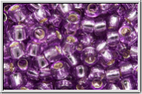 R-08-2219, TOHO Rocailles, 08/0, grape, lt., trans., silver-ld., 10g