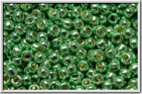 R-11-0570PF, TOHO Rocailles, 11/0, mint green, galv., met., perm.-finish, 10g