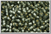 R-11-0029bf, TOHO Rocailles 11/0, grey, trans., silver-ld., matte, 10g