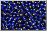 R-11-0028df, TOHO Rocailles 11/0, cobalt, trans., silver-ld., matte, 10g