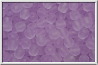 Bhm. Glasschliffperle, feuerpol., 4mm, violet, trans., matte, 50 Stk.