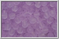 Bhm. Glasschliffperle, feuerpol., 4mm, violet, trans., matte, 50 Stk.