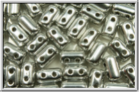RUL-00030-27000, Rulla Beads, 3x5mm, silver, metallic, 100 Stk. (ca. 11 g)