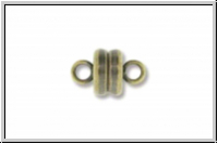 Magnetverschluss, Linse, 9x6mm, antikmessingfb., Metall, 1 Stk.
