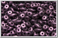 SD-23980-79086, SuperDuo Beads, pink, met., suede, 10g