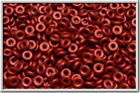 OBD-03000-01890, O-Beads, lava red, metallic, satin, 5 g