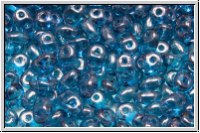 SD-60020-15726, SuperDuo Beads, aqua, trans., vega luster, 10g