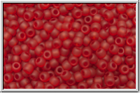 R-11-0005cf, TOHO Rocailles, 11/0, ruby, trans., matte, 10g