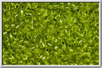 R-15-0024, TOHO Rocailles, 15/0, green, lime, trans., silver-ld., 5g