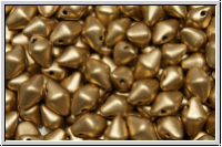 Spiky-Button, 8x5mm, gold, met., satin, 25 Stk.