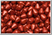 Spiky-Button, 8x5mm, lava red, met., satin, 25 Stk.